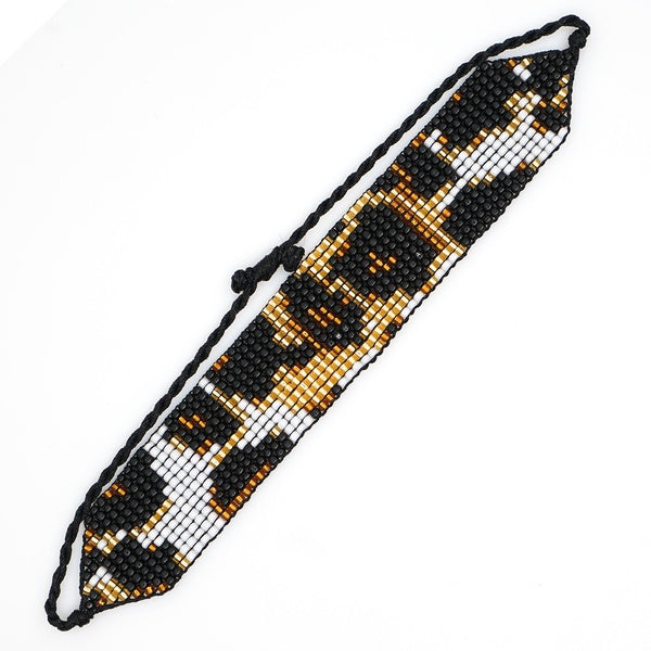 Miyuki beads leopard bracelet