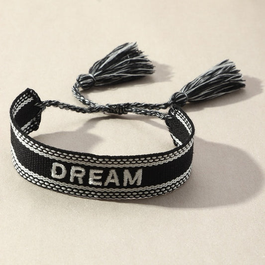 Bohemian Embroidery Tassel Woven Bracelet