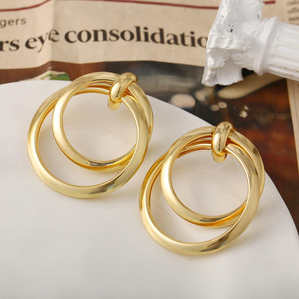 Double circle earrings